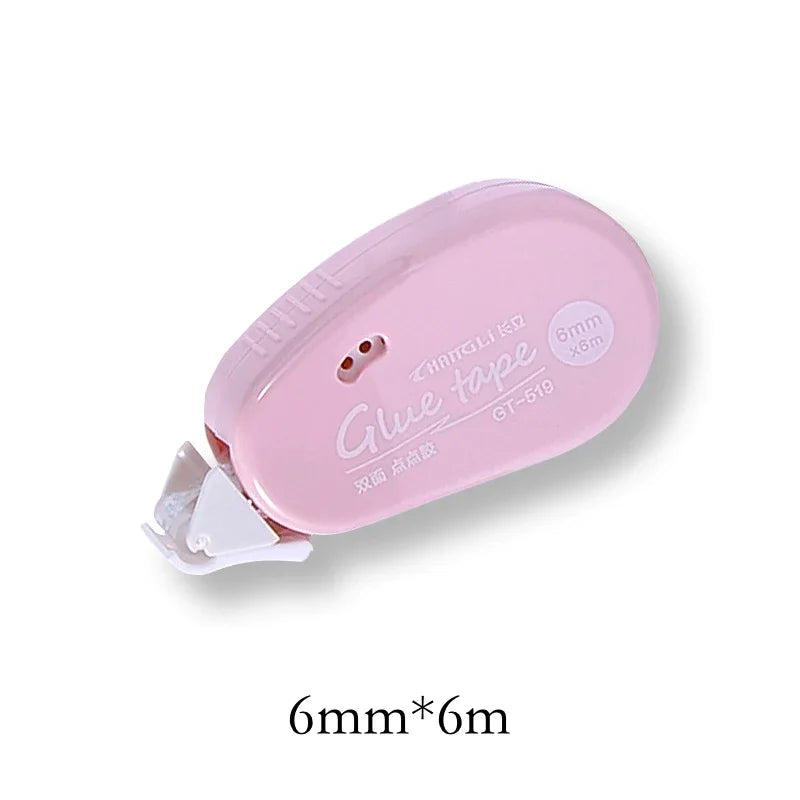 Journamm 6m*6mm Double Sided Adhesive Dots Glue Tape DIY Scrapbooking Collage Photo Album School Stationery Supplies Roller…