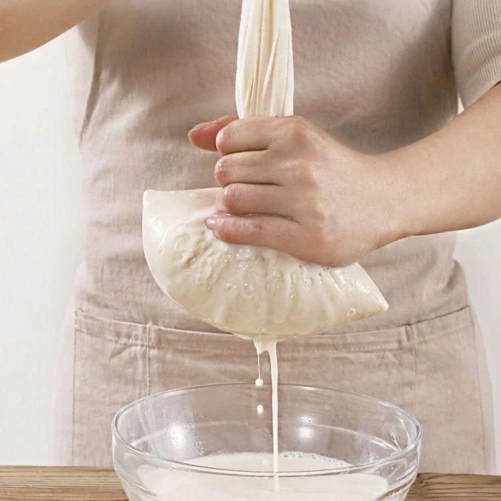 Reusable Cheese Cloth Filter Bags for Tea Yogurt Cold Brew Milk Tea Strainers Soap Herbs Spice Strainers Muslin Drawstring B…