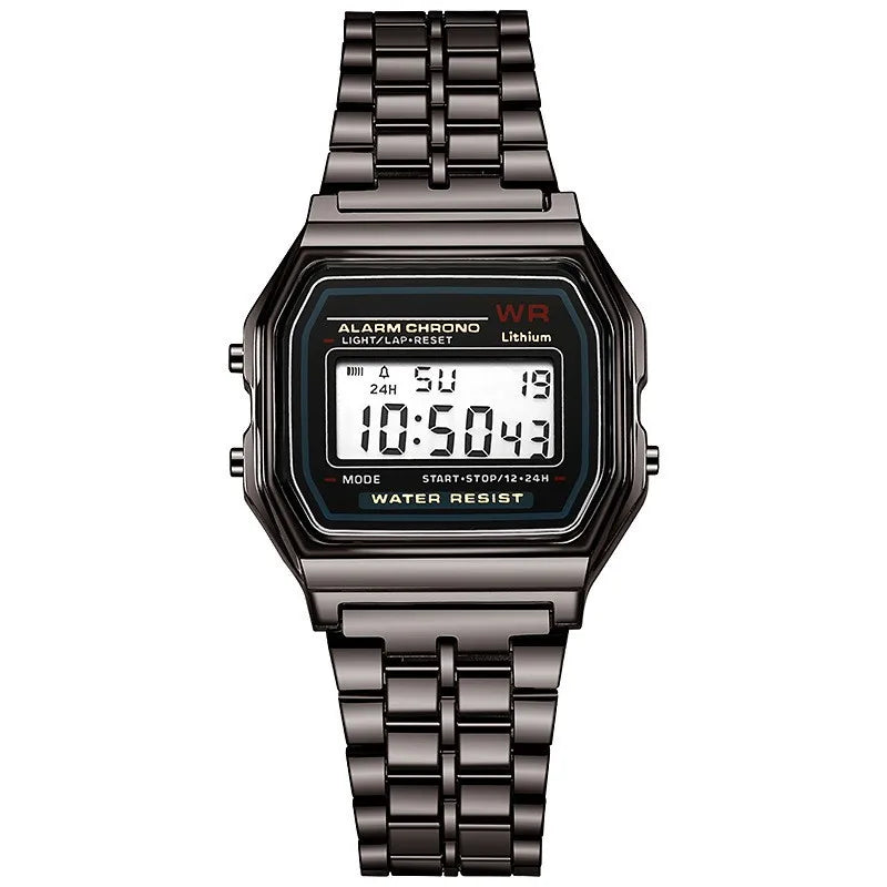 Luxury Rose Gold Women Watches Electronic Digital Display Retro Style Clock Men's Relogio Masculin Reloj Hombre homme - imag…