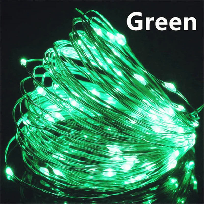 USB Led Fairy Lights Copper Wire String 20M 200LED Holiday Outdoor Lamp Garland For Christmas Tree Wedding Party Decoration…