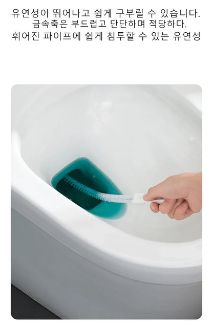 Pipe Dredging Brush Bathroom Hair Sewer Sink Cleaning Brush Drain Cleaner Flexible Cleaner Kitchen Clog Plug Hole Remover To…