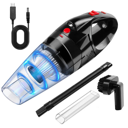 Mini Cordless Handheld Vacuum Cleaner Powerful Suction USB Rechargeable Lightweight Portable Vacuum for Car Home Pet Hair So…