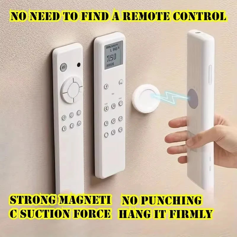3/6pcs No Drill Magnetic Remote Holder - Wall Mount for TV/AC/DVD Remotes, White Space-Saving Design - image 2