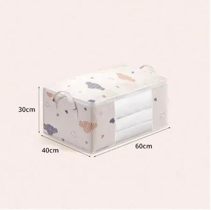 Large Capacity Clothes Storage Bag Organizer With Reinforced Handle Suitable For Blankets Bedding Foldable With Sturdy Zippe…