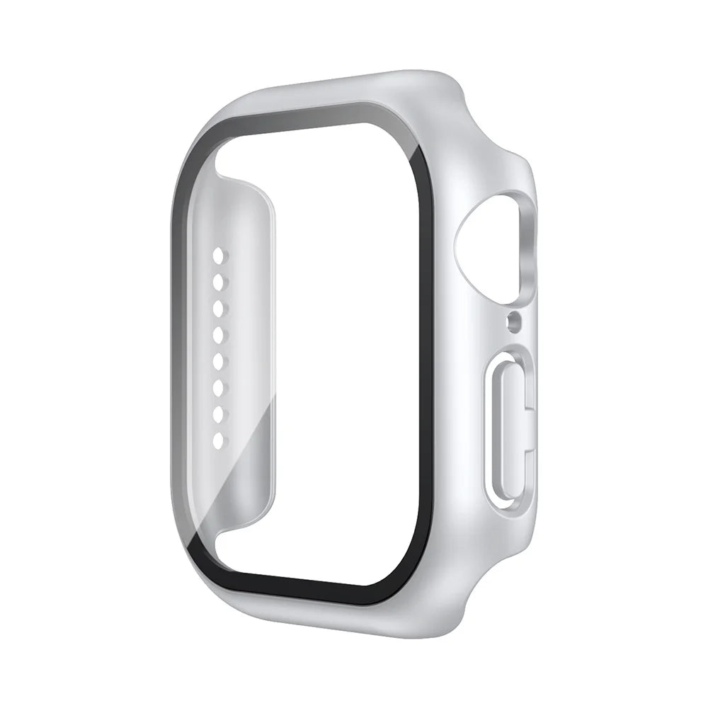 Tempered Glass+Case For Apple Watch 38mm 40mm 41mm 42mm 44mm 45mm 46mm Screen Protector Protective Cover iWatch 10 8 7 9 6 S…