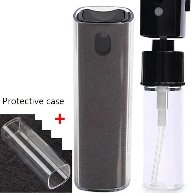 2 in 1 Microfiber Screen Cleaner Spray Bottle Mobile Phone Tablet Computer Microfiber Cloth Cleaning Wipes For iPhone Samsun…
