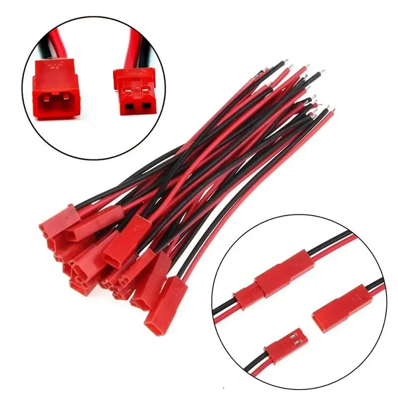 20pcs Male&Female Connector JST Plug Cable DIY 2 Pin Connectors Terminals - image 4