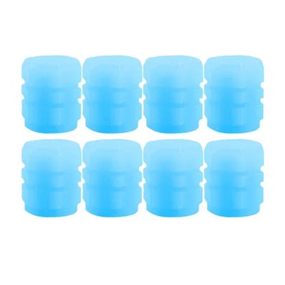 Luminous Valve Caps Fluorescent Night Car Tire Valve Caps Motorcycle Bike Glowing Decor Wheel Nozzles Tyre Cap Car Accessori…