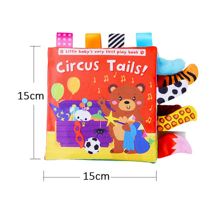 Soft Baby Books 3D Touch Feel High Contrast Cloth Book Sensory Early Learning Stroller Toys for Infant Toddler Gifts 0-12 Mo…