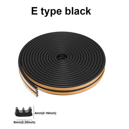 5m/10m Door Seal Strip Diep Self-adhesive Draft Stopper Tape Window Weather Stripping Insulation Noise Rubber Sealing Strip…