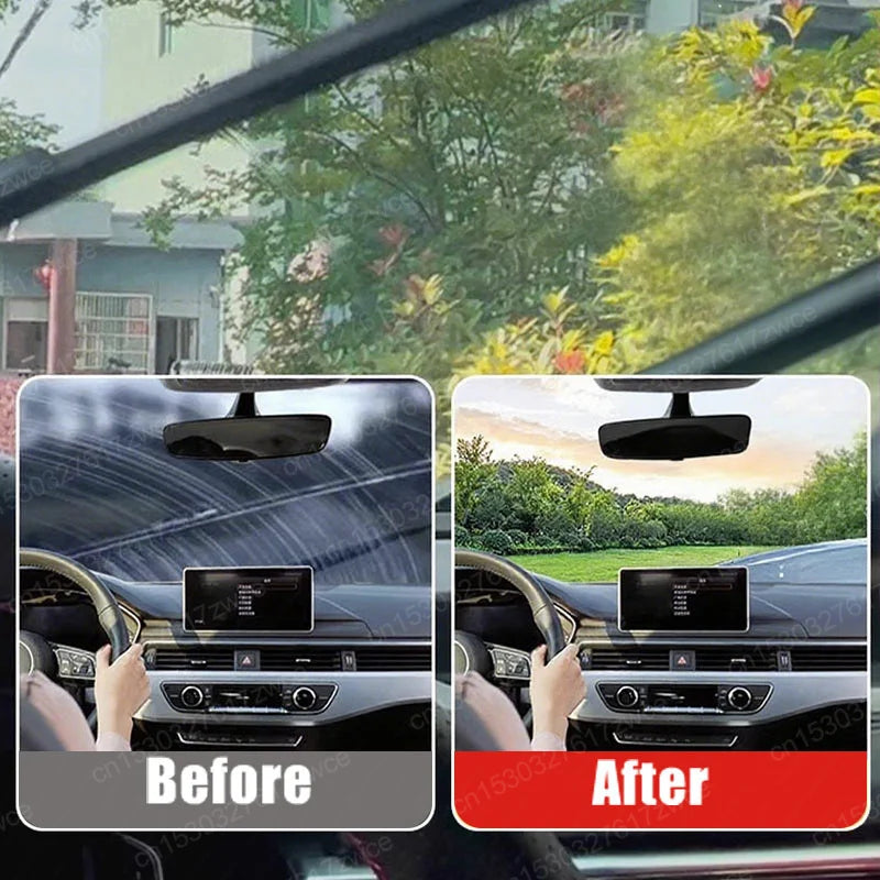 Car Glass Polish Coating Kit for Windshield Oil Film Removal Paste Car Glass Water Repellent Anti Rain Hydrophobic Cleaning…