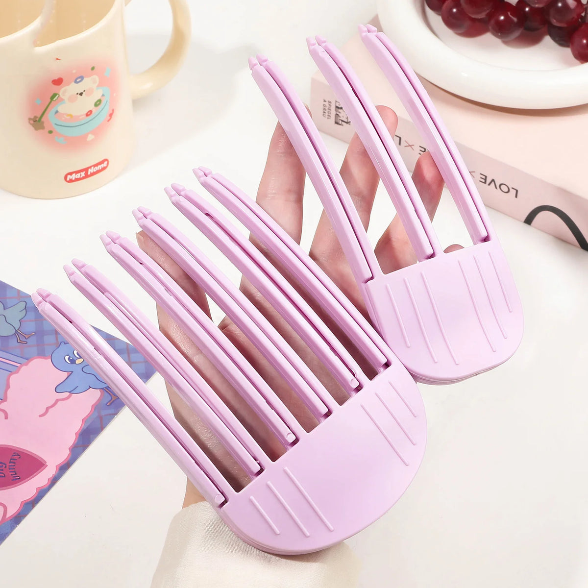 Fluffy Hairpin Curling Bangs Clips Hair Roots Volumizing Hair Clips Women Curling Fixed Shape Clips Fashion Volume Hair Roll…