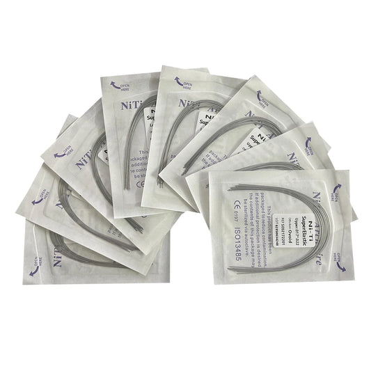 10pcs/Pack AG Dental Orthodontic Arch Wires NITI Round / Rectangular Oval Form Ortho Arch Wire Dentist Tool