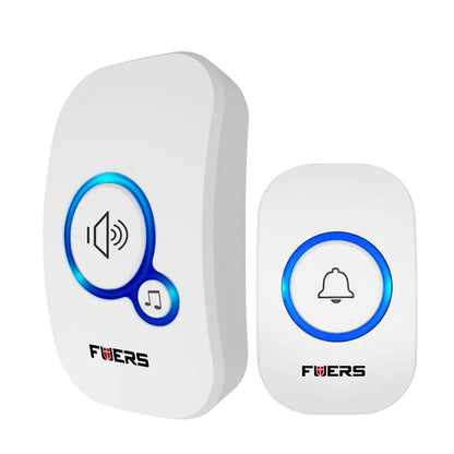 Fuers Wireless Doorbell Waterproof Welcome Chime Home Door Bell Intelligent 32 Songs Smart Alarm With Battery For Store Hote…