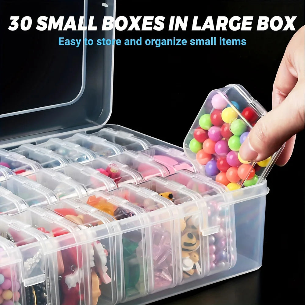 DIY Diamond Painting Embroidery Storage Box, Nail Art Jewelry Rhinestone Mosaic Storage Container, Multifunctional Storage B…