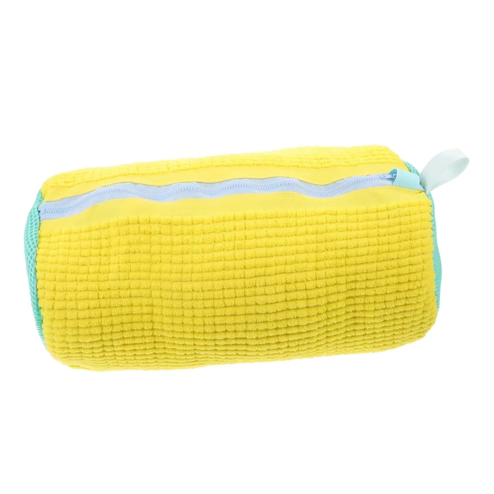 Durable Shoe Washing Machine Bag for All Shoe Types-Yellow with Blue Zipper,Ideal for Sneakers and Casual Shoes,Laundry Wash…
