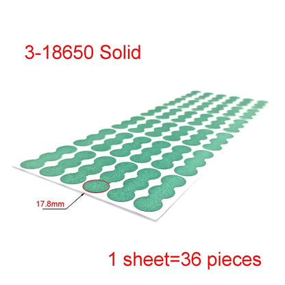 18650 21700 32650 Li-ion Battery Insulation Gasket Barley Paper Battery Pack Cell Insulating Glue Patch Electrode Insulated…