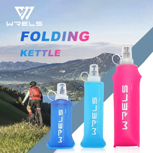 1pc150ml/250ml/500ml Outdoor Collapsible Silicone Bite Size Water Bottle Running Camping Hiking Travel Convenient Water Bott…