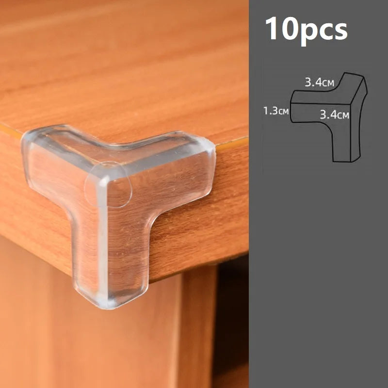 4Pcs/10PCS Children Baby Safety Silicone Protector Table Corner Edge Protection Cover Children Anticollision Edge Guards - i…