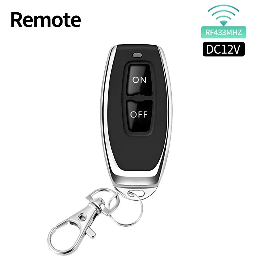 10A Relay Receiver Mini Module Remote Control f 433Mhz Universal Gate Remote Control Switch DC 12V or Gate LED Garage Door -…