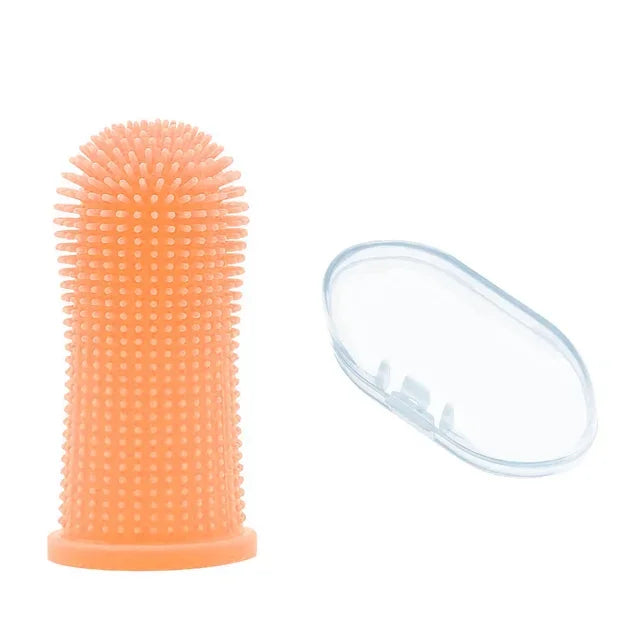 Dog Super Soft Pet Finger Toothbrush Teeth Cleaning Breath Care Nontoxic Silicone Tooth Brush Cat Dog Toothbrush Pet Product…