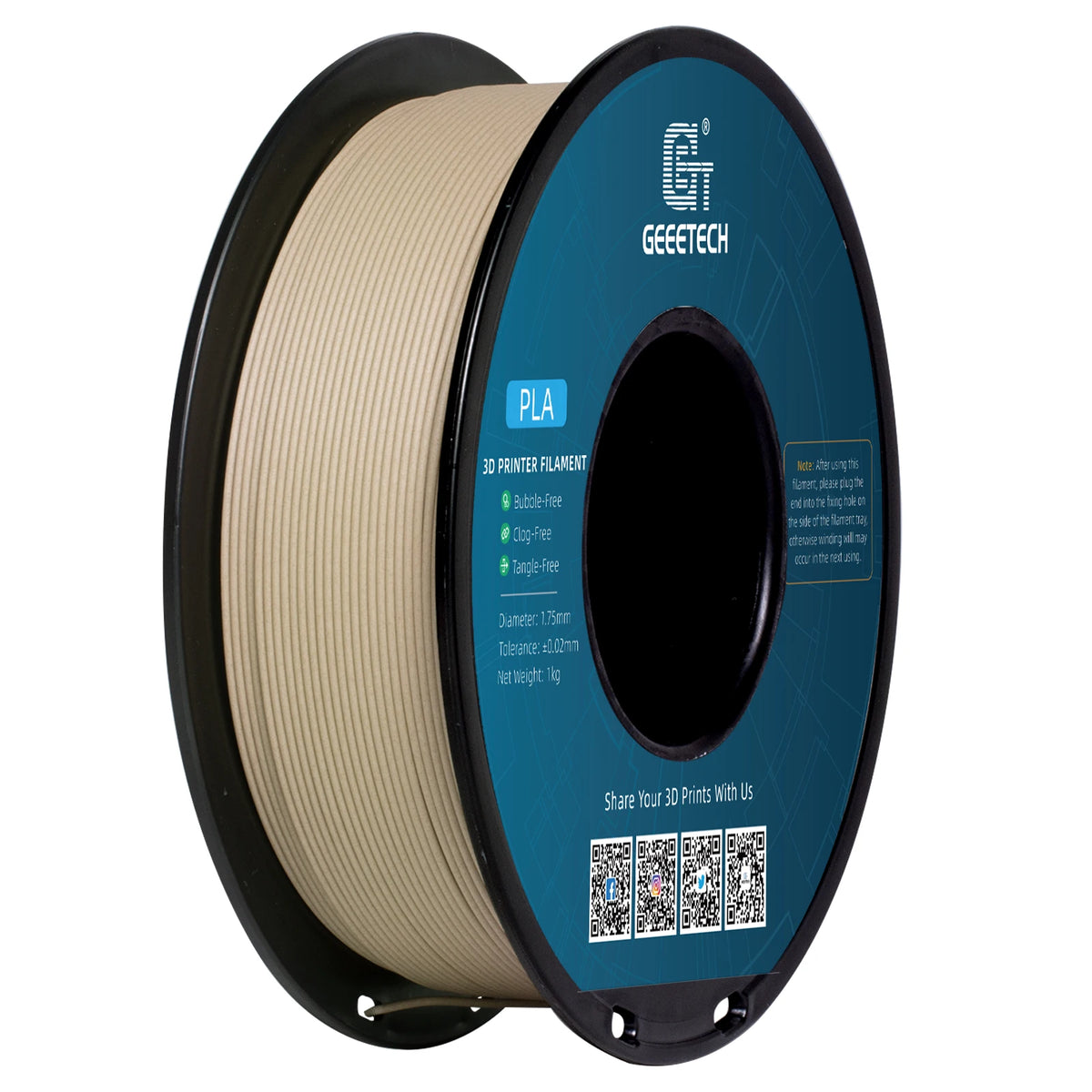 Geeetech 3d Printer Filament PLA PETG Plastic 1kg 1.75mm,Tangle-Free, 3d Printing Wire Materials, Black, White, Vacuum Packa…