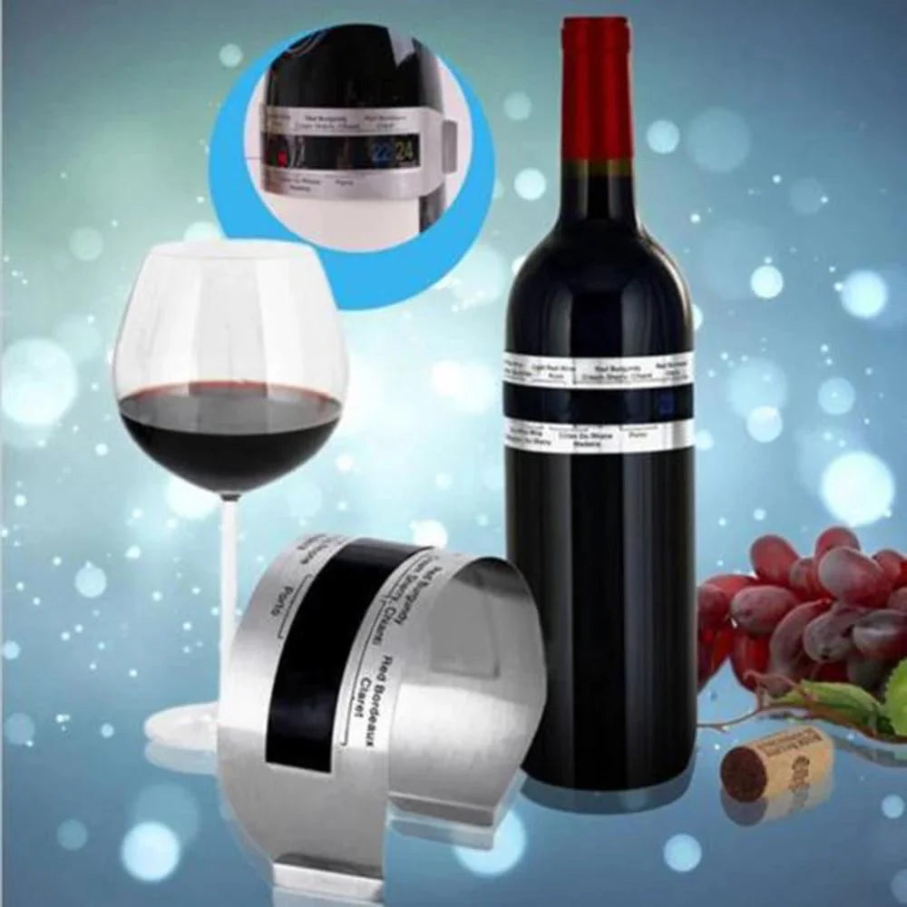 Wine Collar Thermometer Bar Beverage Tool Clever Wine Bottle Snap Thermometer Lcd Display Clip for Champagne Beer - image 6