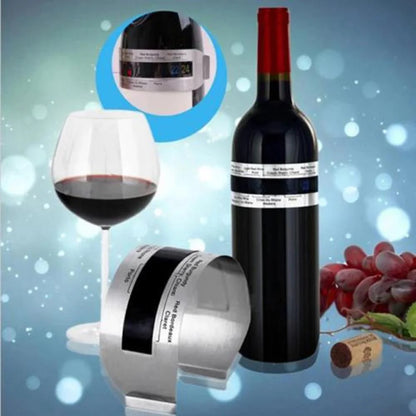 Wine Collar Thermometer Bar Beverage Tool Clever Wine Bottle Snap Thermometer Lcd Display Clip for Champagne Beer - image 6