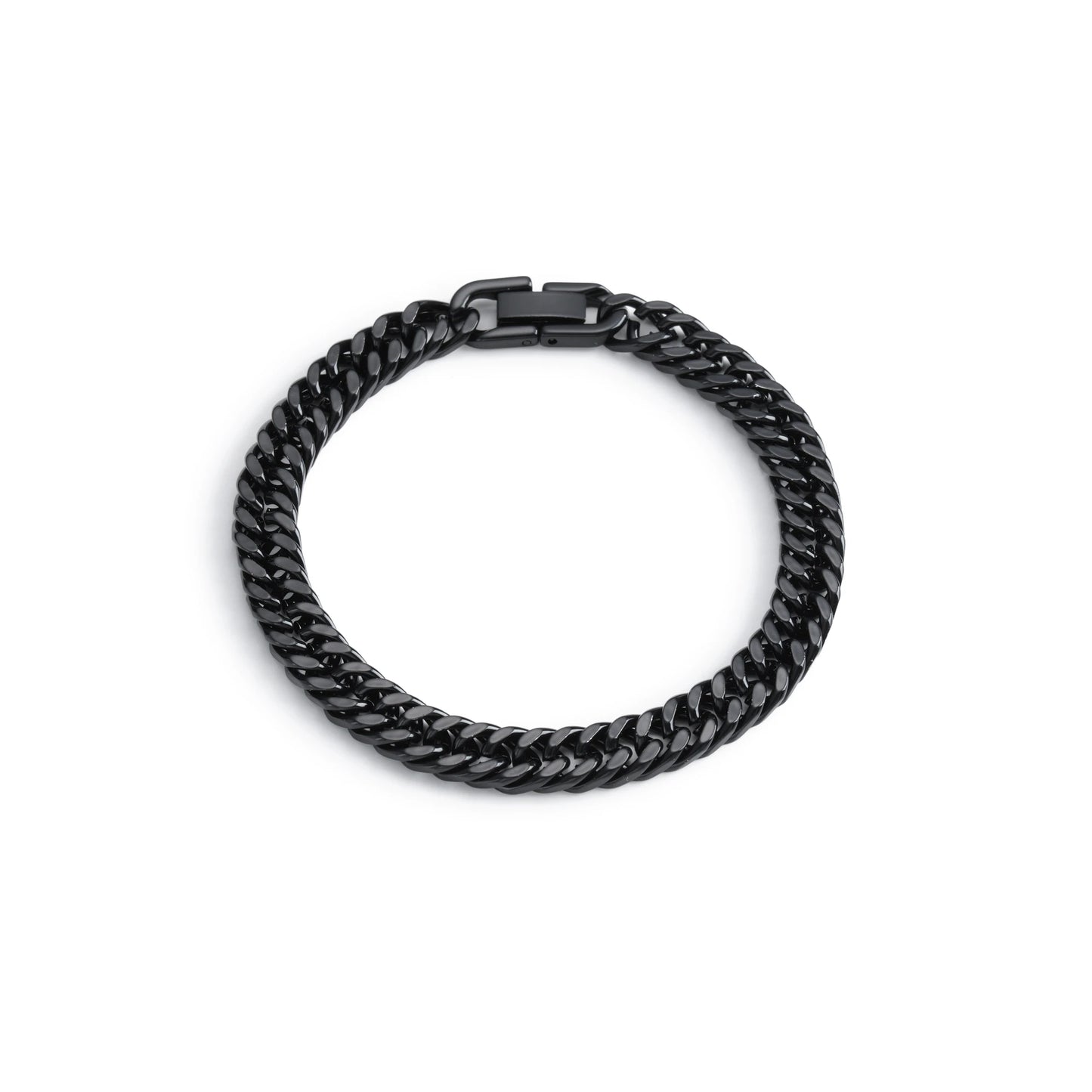 Stainless Steel Braided Double Row Front and Rear Fish Scale Alloy Magnetic Buckle Bracelet with Keel Jewelry New Model - im…