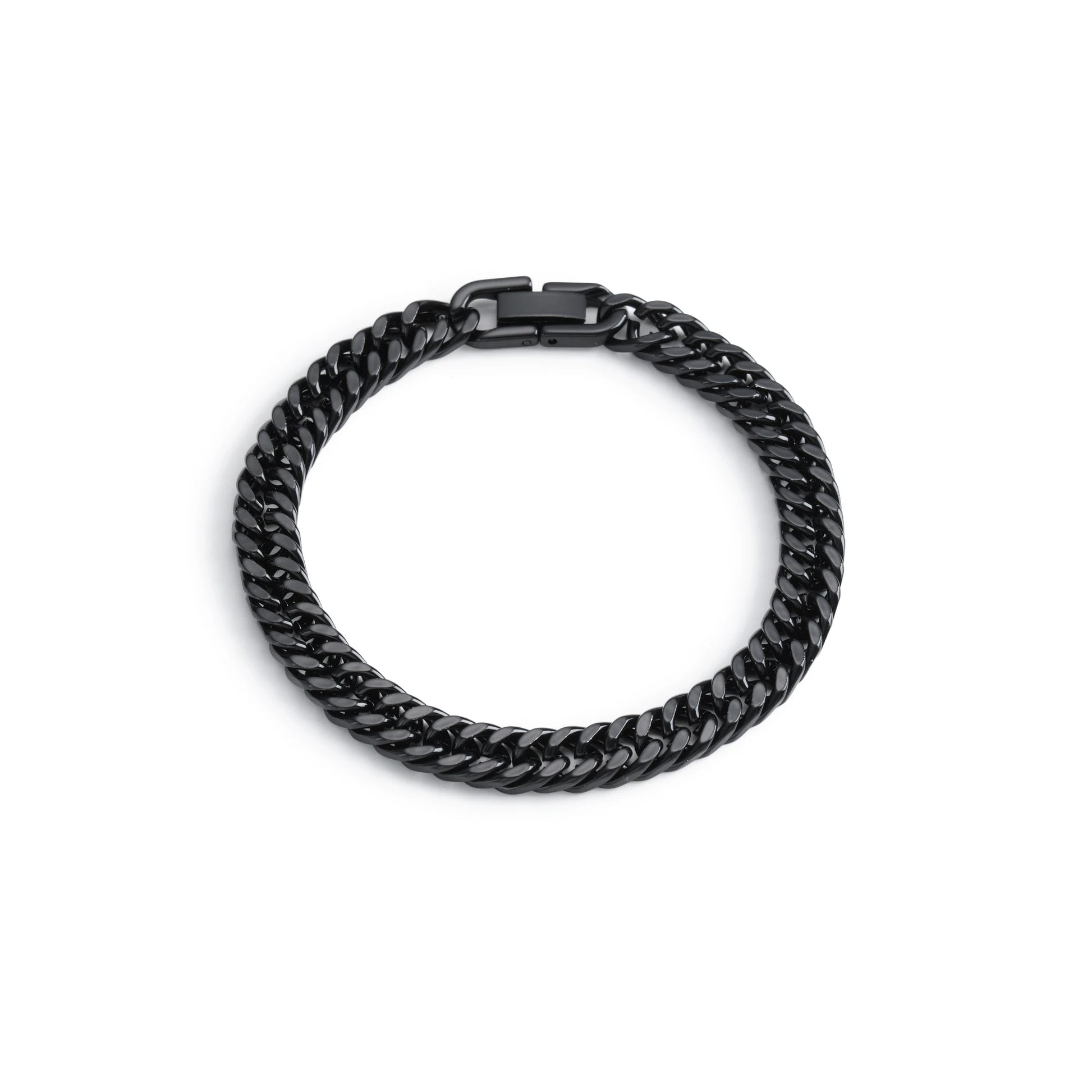 Stainless Steel Braided Double Row Front and Rear Fish Scale Alloy Magnetic Buckle Bracelet with Keel Jewelry New Model - im…