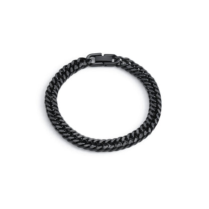 Stainless Steel Braided Double Row Front and Rear Fish Scale Alloy Magnetic Buckle Bracelet with Keel Jewelry New Model - im…