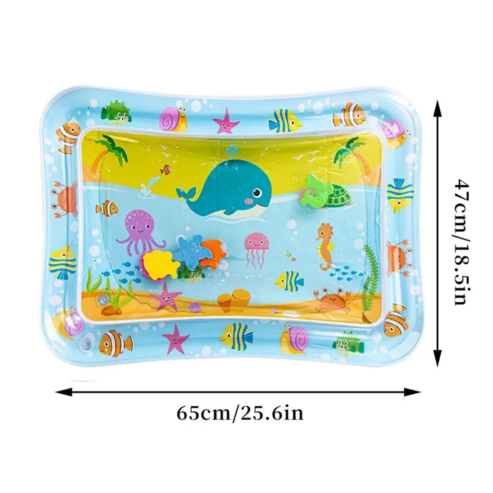 Baby Water Play Mat Inflatable Cushion PVC Infant Tummy Time Toddler Water Pad For Kids Early Education Developing Activity…
