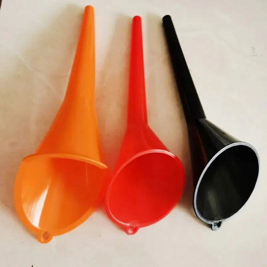 Car Long Stem Funnel Gasoline Oil Fuel Filling Tools Anti-splash Plastic Oil Funnel Motorcycle Refueling Tools Auto Accessor…