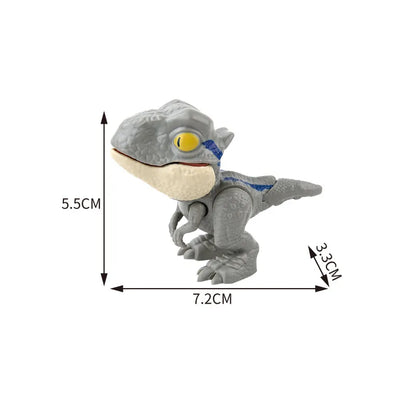 Jurassic Finger Dinosaur Triceratops Tyrannosaurus Model Toys for Kids Creative Finger Biting Dinosaurs Interactive Toy Boy…