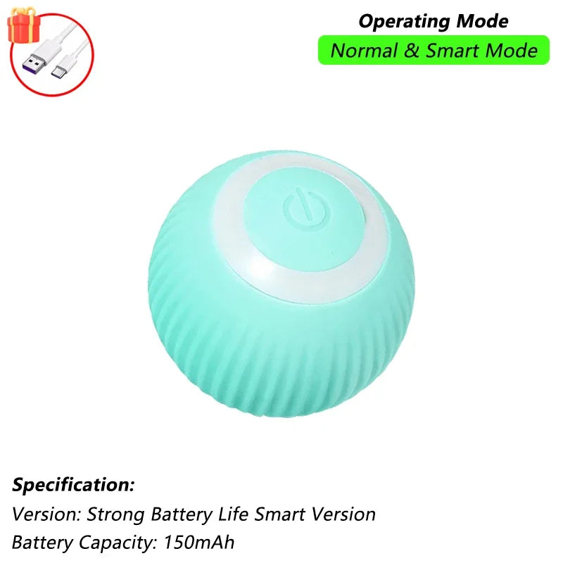 iLMH 1/2 PCS Cat Interactive Ball Toy Automatic Rolling Ball Faux Tail Rechargeable Smart Pet Electric Toy Pet Toy Imitate M…