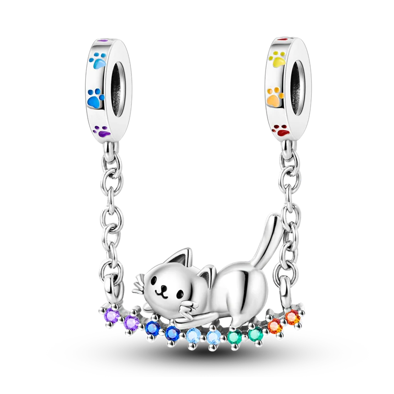 2026 Hot Sale Charms Bead 925 Sterling Silver Pink Butterfly Luminous Firefly Dangle Fit Bangle Bracelet Necklace DIY Jewelr…