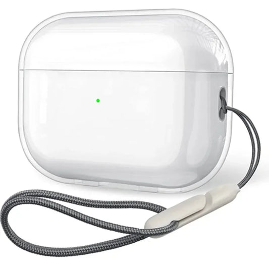 Clear Soft TPU Earphone Case for Airpods 4 3 2 1 Pro Pro2 Pro 3 Shockproof with Lanyard Strap for Airpods 4 Charging Case Co…