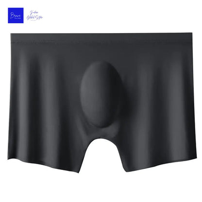 1pc Mens Boxers Shorts Ice Silk Men Panties Seamless Sexy Underwear Man Underpants Panties Male Antibacterial Breathable Bri…