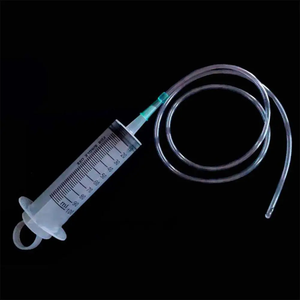 100/300/550ml Large Capacity Syringes Oil Pump With 1m Hose Pet Feeding Measuring Pump Hydroponics Nutrient Big Syringe - im…