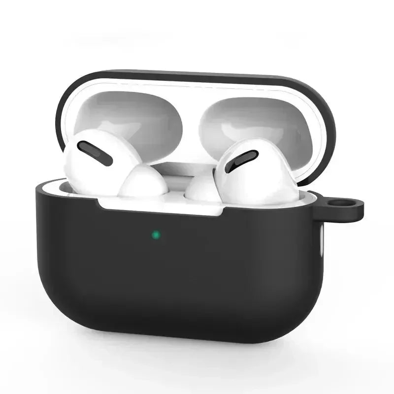 For AirPods Pro Protective Case Silicone New Solid Color Apple Bluetooth Headset Soft Case Protective Cover - image 6