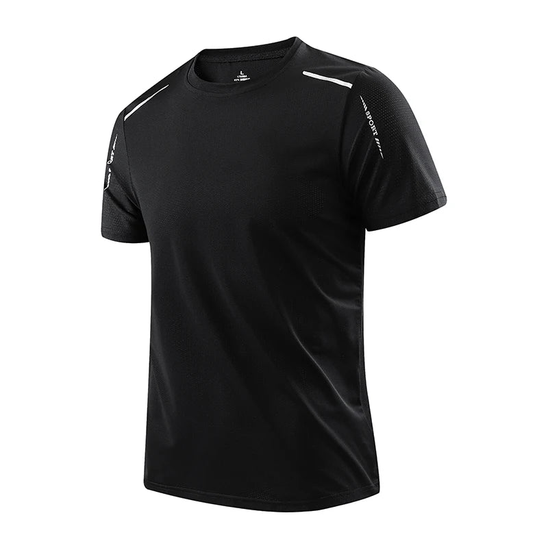 CHRLCK Men's Running Quick Drying T-shirts Breathable Hiking Fishing Tees Soft Elasticity Outdoor Sports Short Shirt Summer…