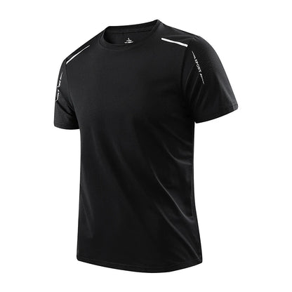 CHRLCK Men's Running Quick Drying T-shirts Breathable Hiking Fishing Tees Soft Elasticity Outdoor Sports Short Shirt Summer…