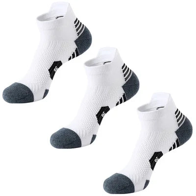3Pair Professional Fitness Sports Socks Towel Bottom Non-Slip Running Socks Men Women Short Quick-Drying Basketball Training…