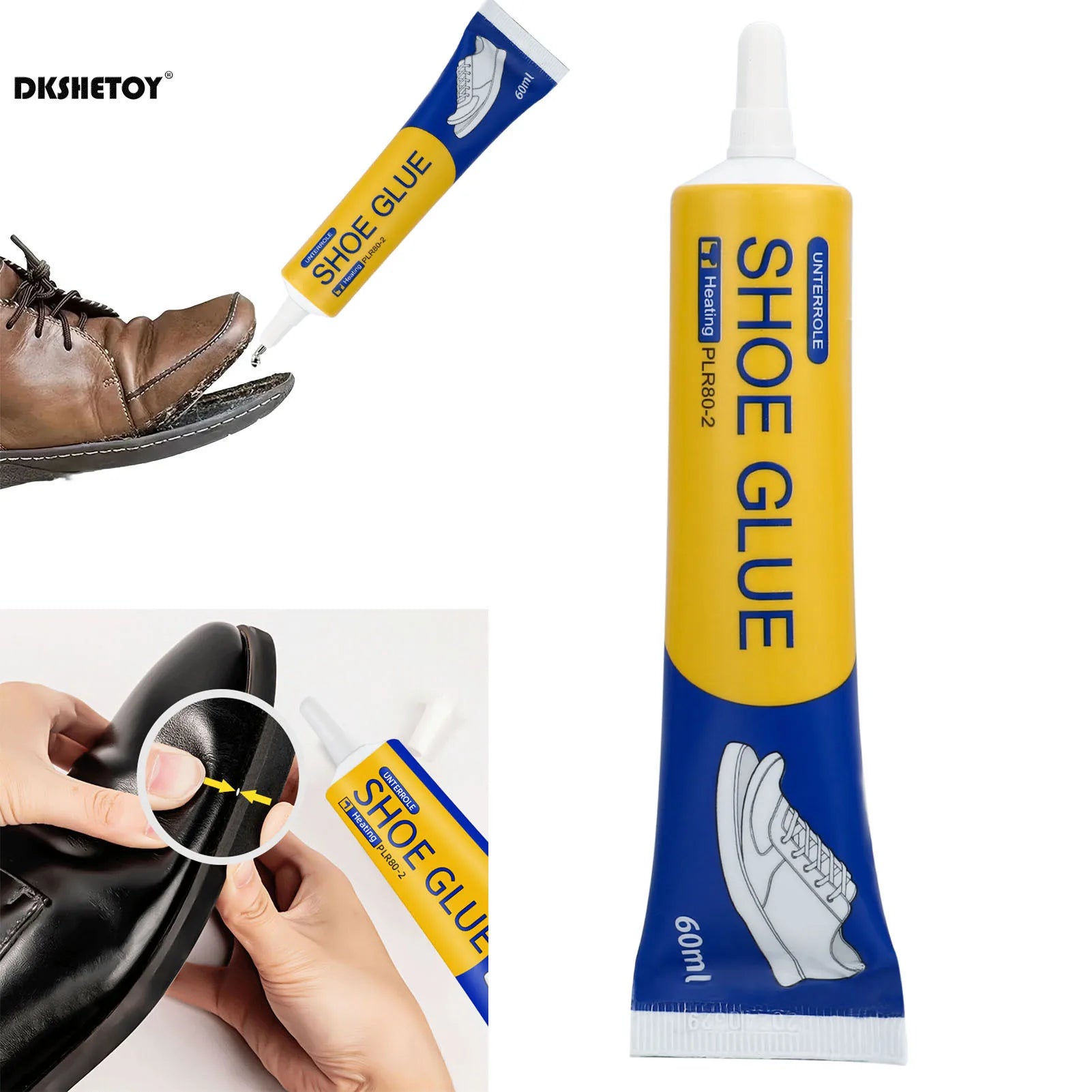 60ml Super Strong Shoe Glues DIY Repairing Adhesive Universal Waterproof Shoe Sealers for Sneakers Boot Leather Fast Repair…