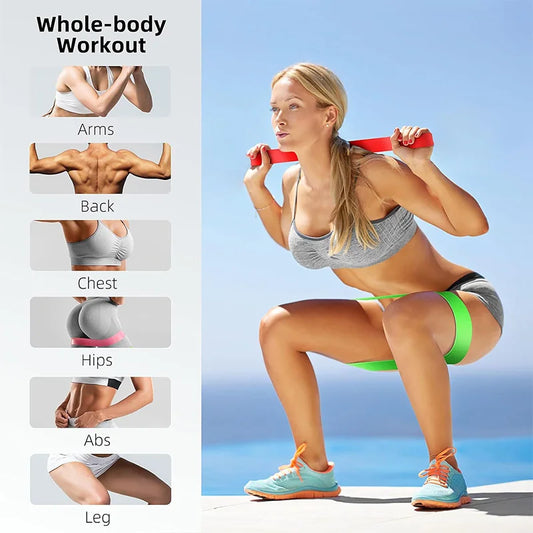 Different Resistance Bands Yoga Band Fitness Exercise Training Hip Tension Band Leg Squat Dance Elastic Loop Stretch Band -…
