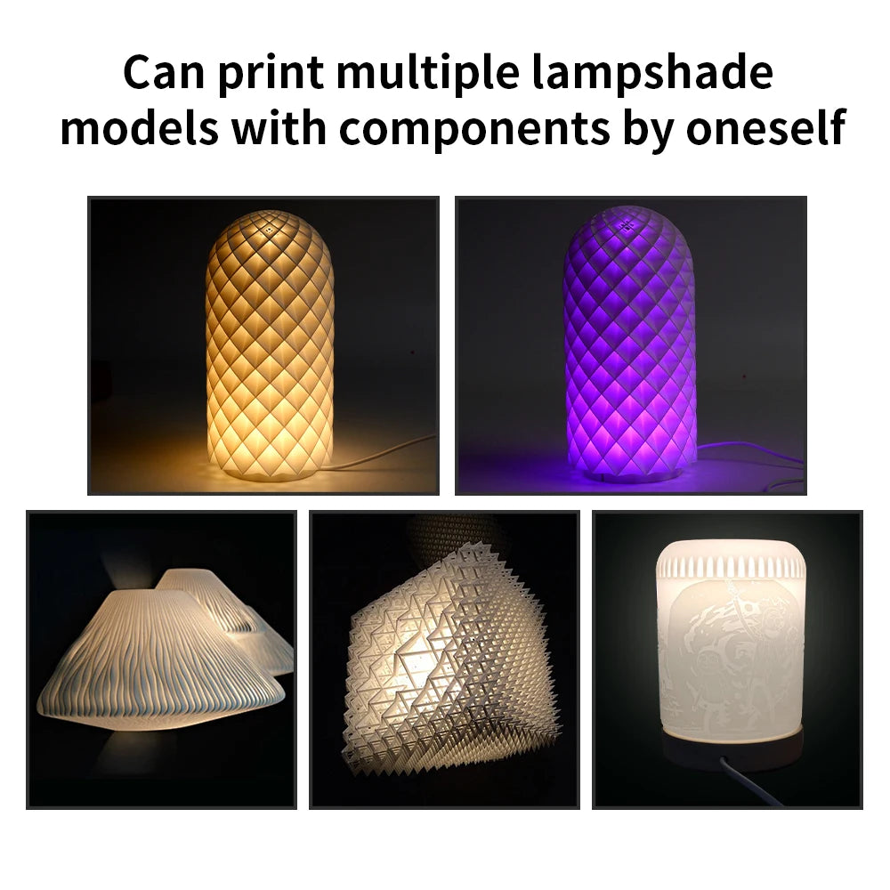 For Bambu Lab LED Lamp Kit Adjustable Light Kit RGB Light Parts Hardware DIY Model White/Cold/Warm Lights Without Lamp Shell…