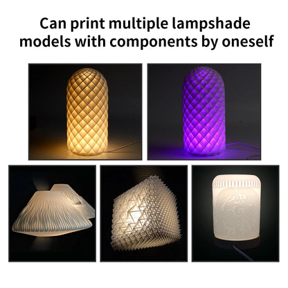 For Bambu Lab LED Lamp Kit Adjustable Light Kit RGB Light Parts Hardware DIY Model White/Cold/Warm Lights Without Lamp Shell…