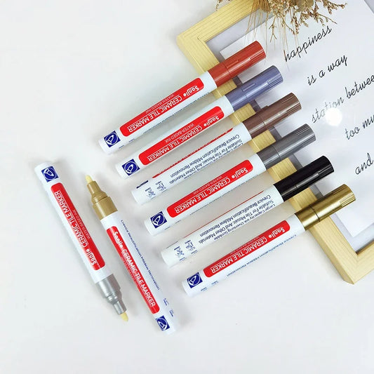 1/5/10/30PC Ceramic tile bathroom wall floor tile gap color repair anti-mildew waterproof whiteboard color repair pen - imag…