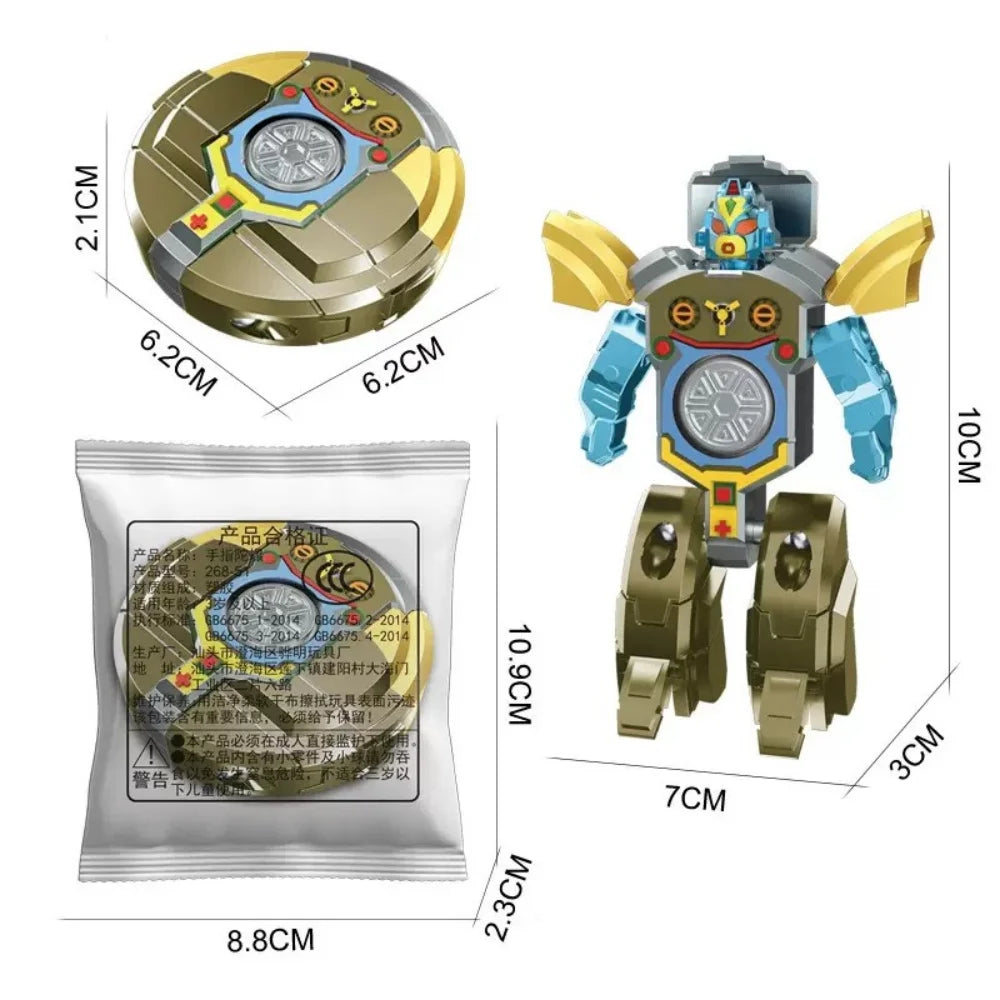 New 360 Rotating Ball Deformation Robot Fingertip Gyro Decompression Toy, Anti-compression Adult Sensory Toys, Children's Gi…