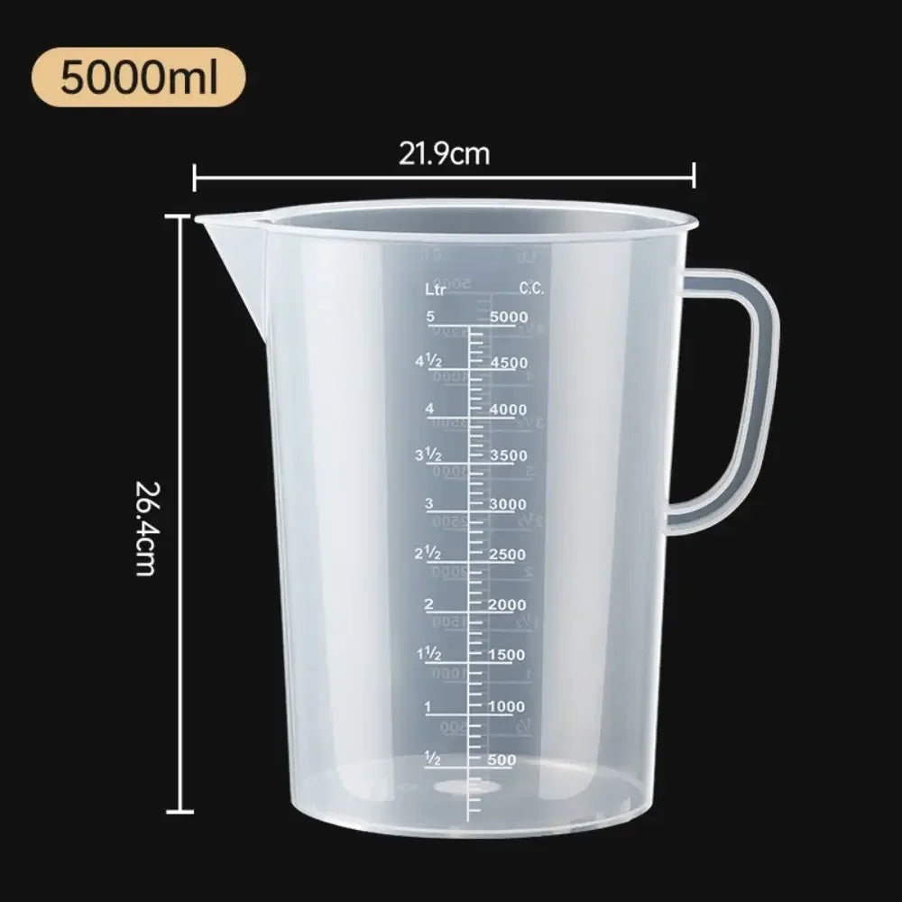 100-5000ml Thickened Plastic Measuring Cup with Scale Food Grade Measuring Cup Experimental Measuring Cup Beaker Plastic Cup…